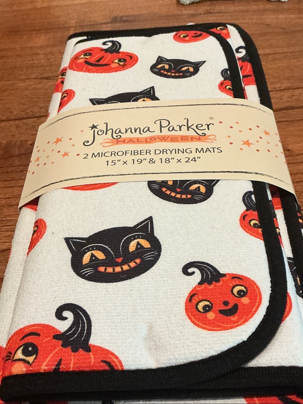 Johanna Parker Halloween Dish Drying Mats - Set of 2